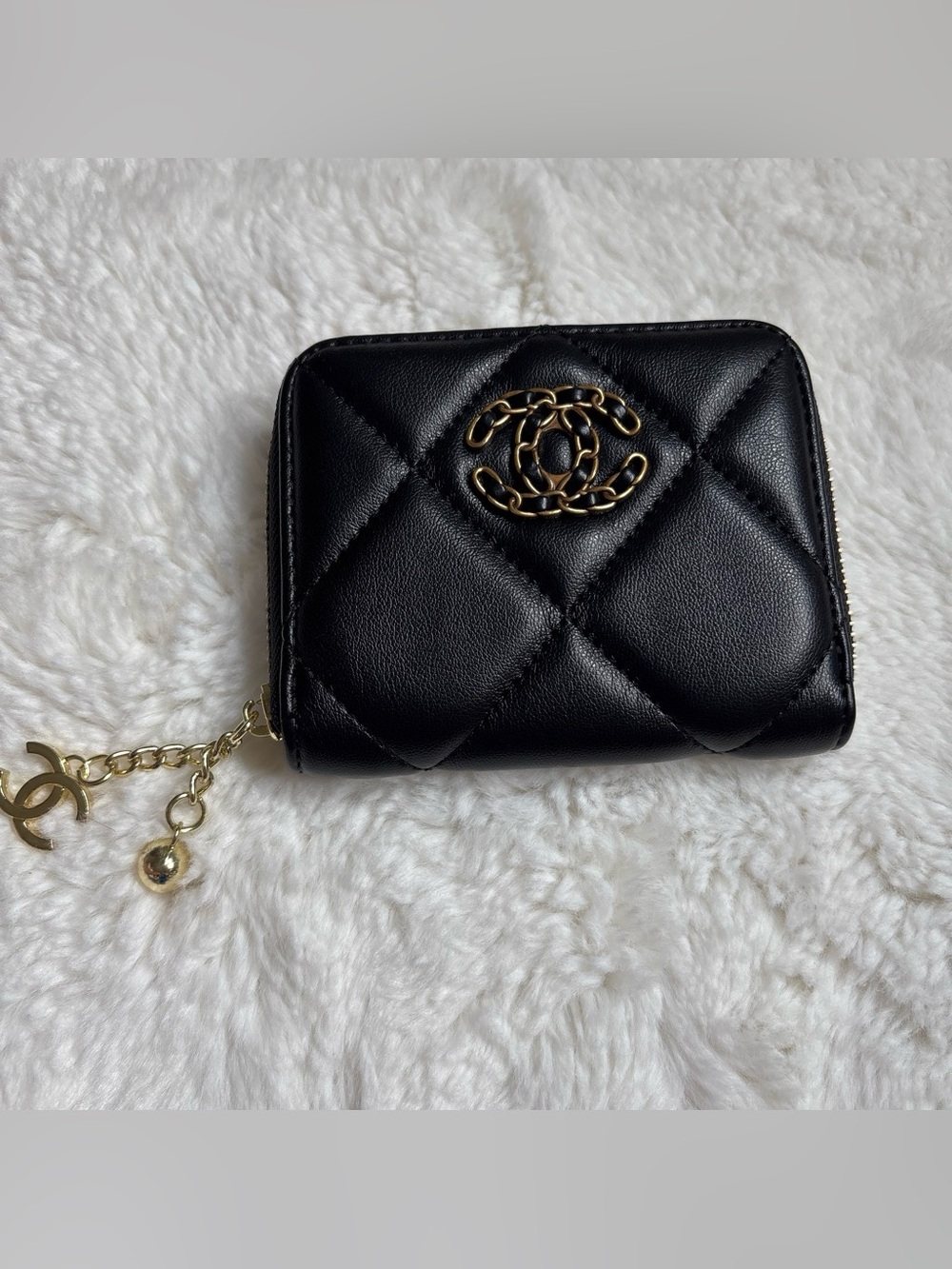 Like new condition CC Black Quilted Wallet